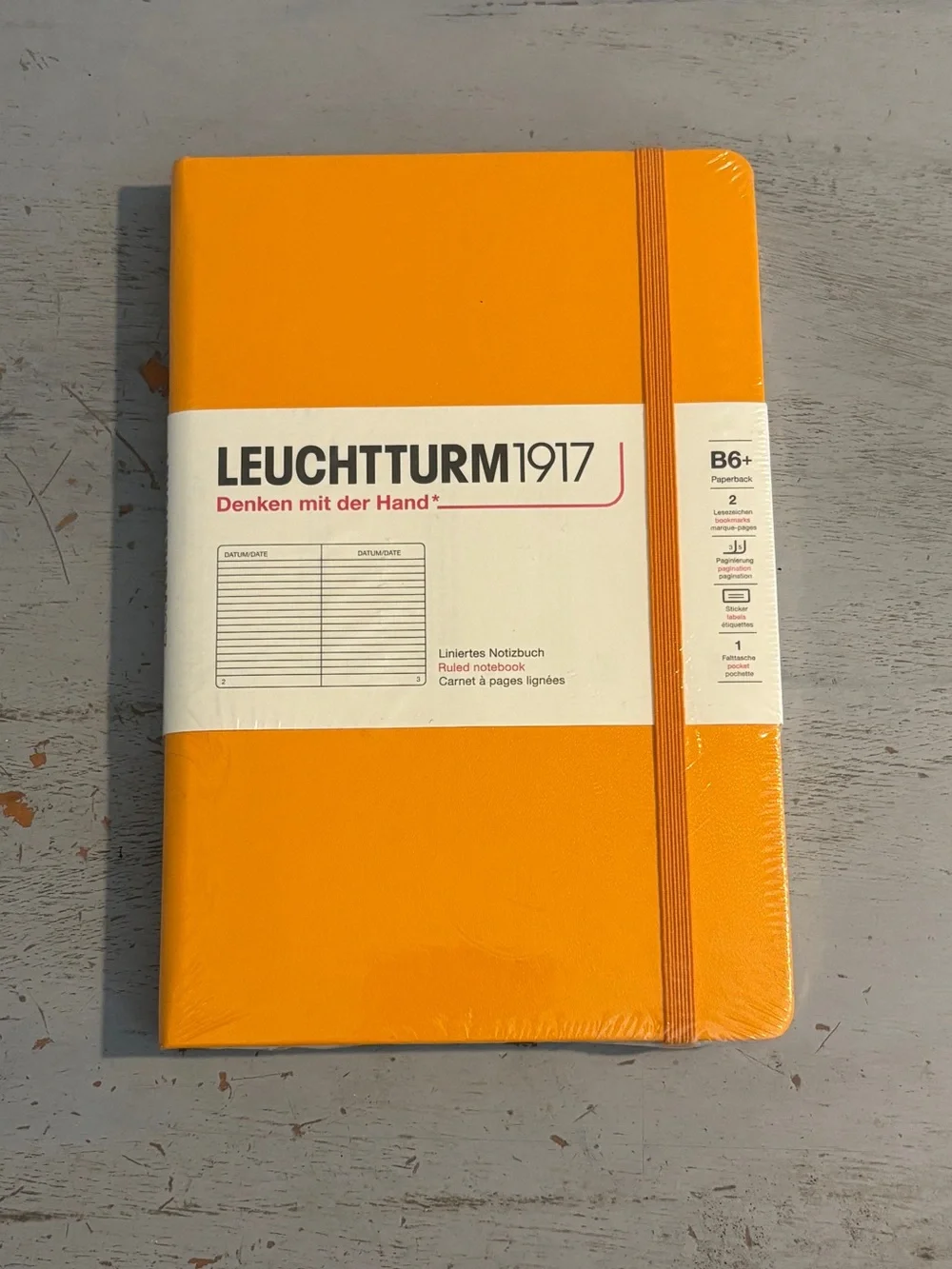 B6+ Rising Sun Hardcover Notebook with Elastic